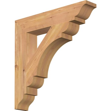 Ekena Millwork Olympic Traditional Smooth Bracket, Western Red Cedar, 3 1/2"W x 20"D x 20"H BKT04X20X20OLY01SWR